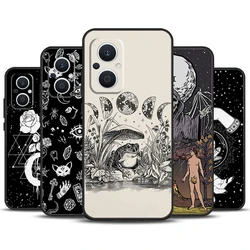 Funda OPPO Reno 4Z/5Z – Bruja Gótica Luna Oculta Antigolpes Estilo