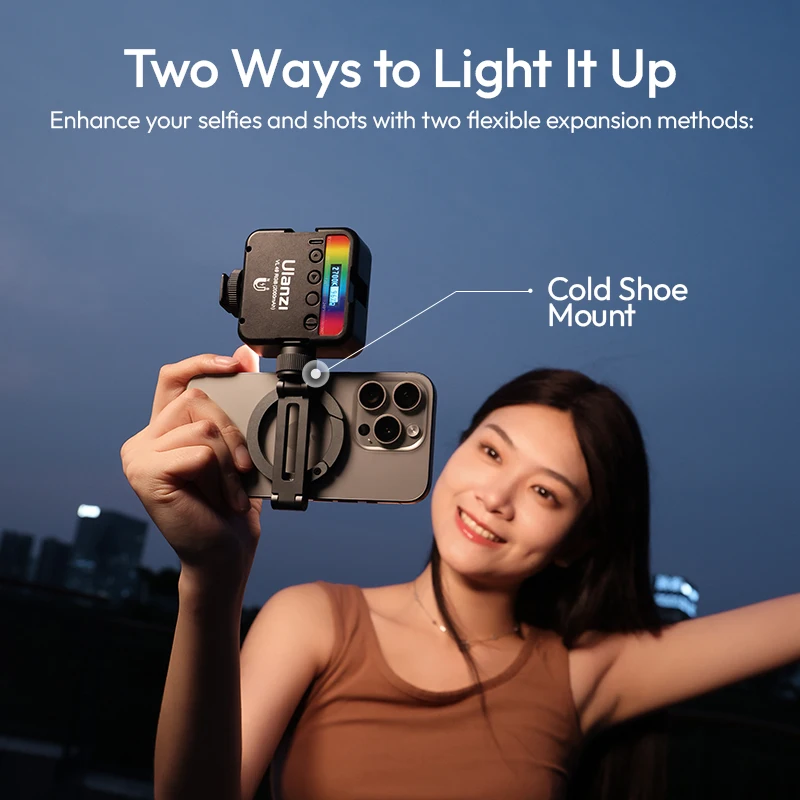 Ulanzi MA07 Maglock 1/4 Soporte para teléfono con zapata fría Soporte magnético para teléfono de doble cara para trípode de cámara para iPhone 16 15 14 13 - imagen 5