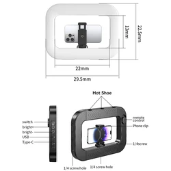 Anillo LED con Bluetooth para Selfie y Vídeo – Recargable Portátil