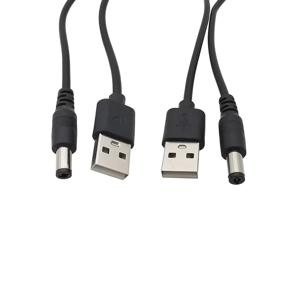 Cable de alimentación de CC, conector USB 2,0 tipo A macho de 5V A 2,5x0,7mm, 3,5x1,35mm, 1,7mm x 4,0, 5,5x2,1mm, 5,5x2,5mm, 1 unidad - imagen 3