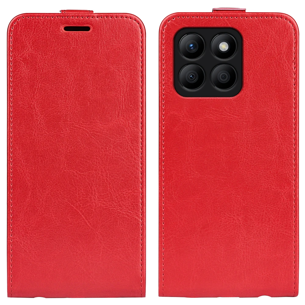 Funda de cuero con tapa para Honor X8b 4G, cubierta suave Vertical con ranura para tarjeta de crédito - imagen 5