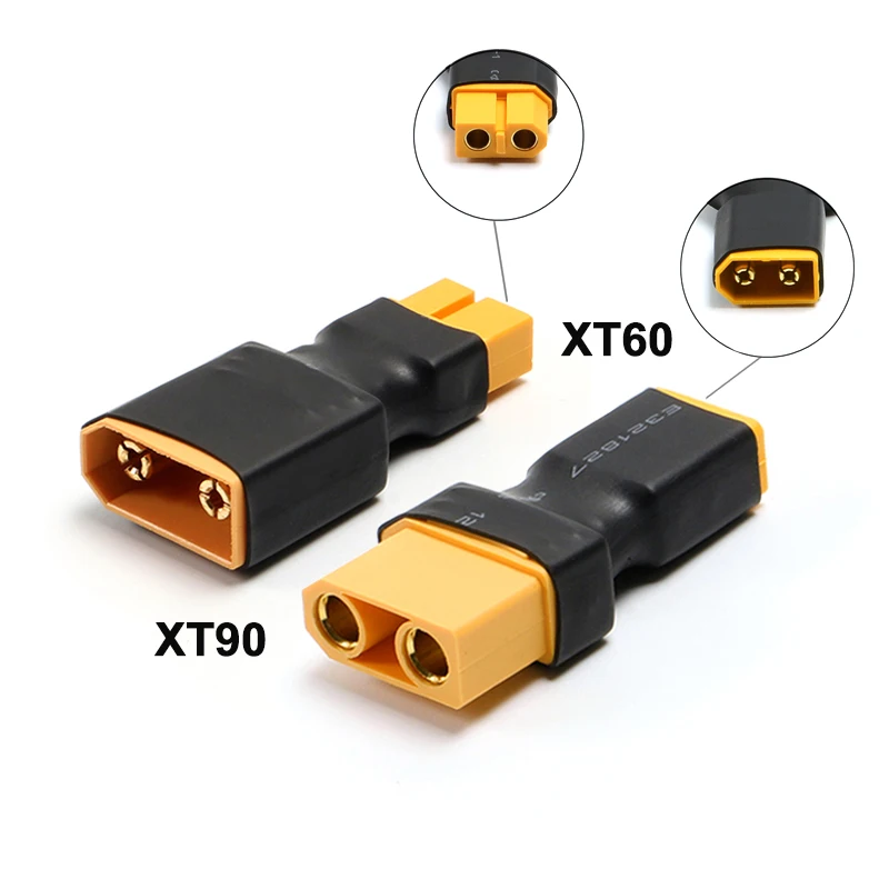 1 Uds adaptador DIY accesorios XT60 macho/hembra a XT90 hembra/macho adaptador de conversión de conector para batería RC