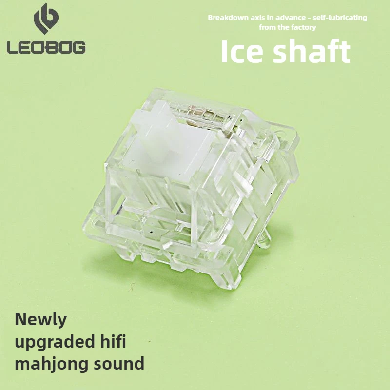 Interruptor de teclado mecánico eje Ice Soul eje de teclado mecánico transparente tono Mahjong cinco pies cuerpo de eje personalizado - imagen 4