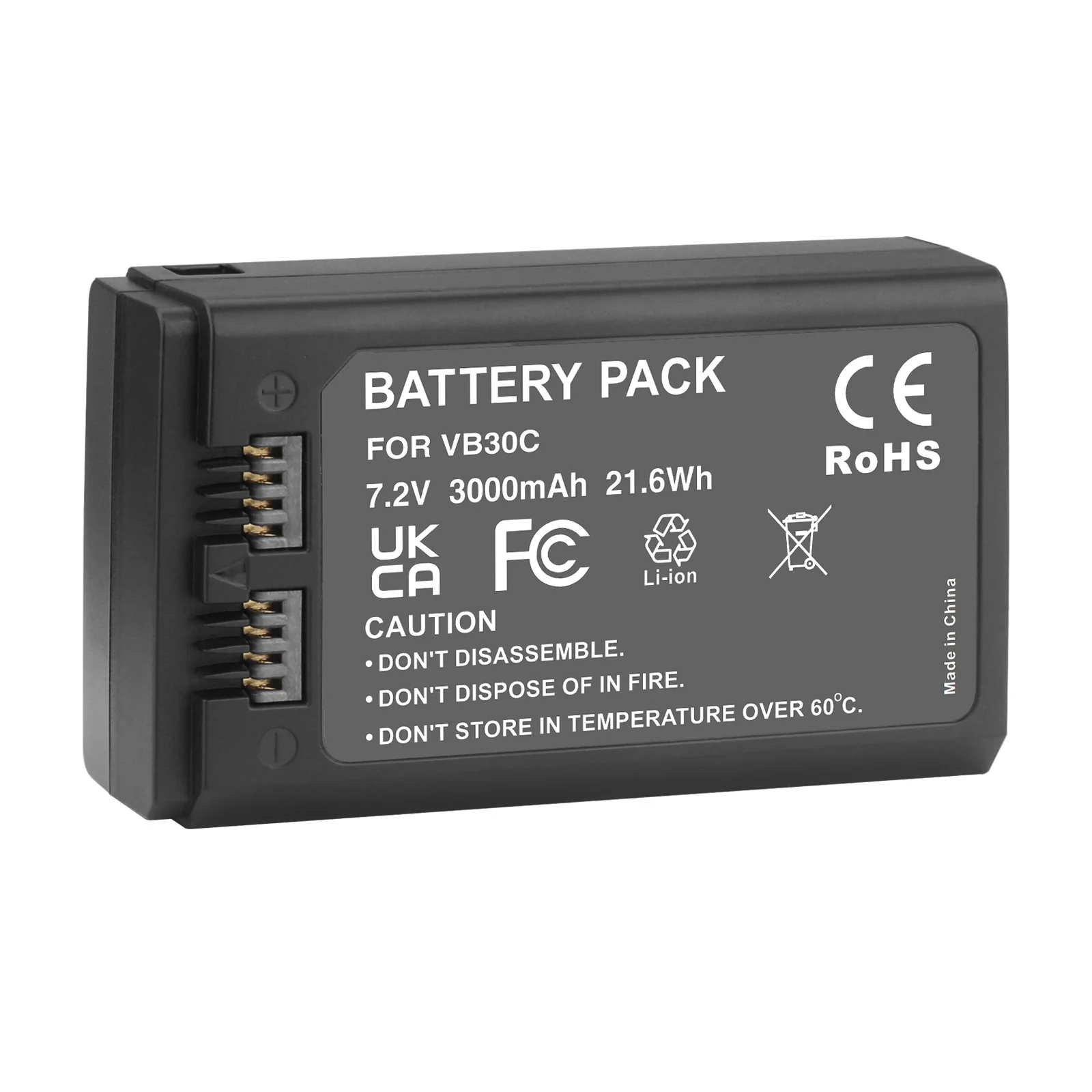 Batería de litio VB30 de repuesto de 3000mAh para batería GODOX V1 Pro serie Godox V1 PRO V1 Flash de cabeza redonda - imagen 4