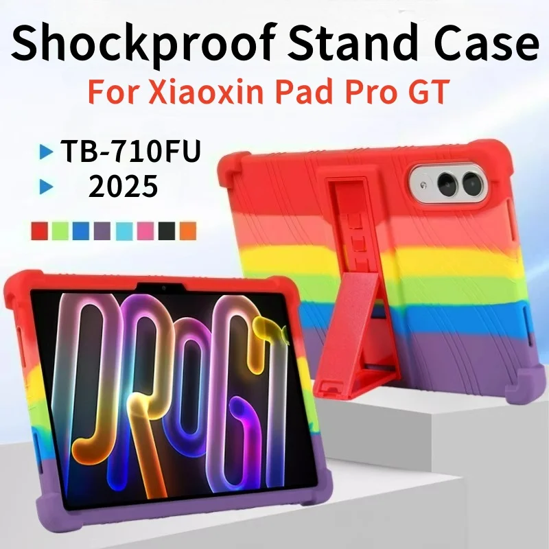 Para Lenovo Xiaoxin Pad Pro GT 11,1 pulgadas 2025 Funda protectora TB710FU 11,1 "soporte grueso a prueba de golpes Funda de silicona suave