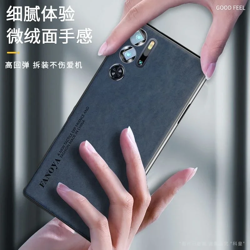 Funda para RedMagic 11 Pro Plus, funda trasera de cuero de silicona de lujo para Nubia Red Magic 11 Pro + 5G, parachoques a prueba de golpes - imagen 5