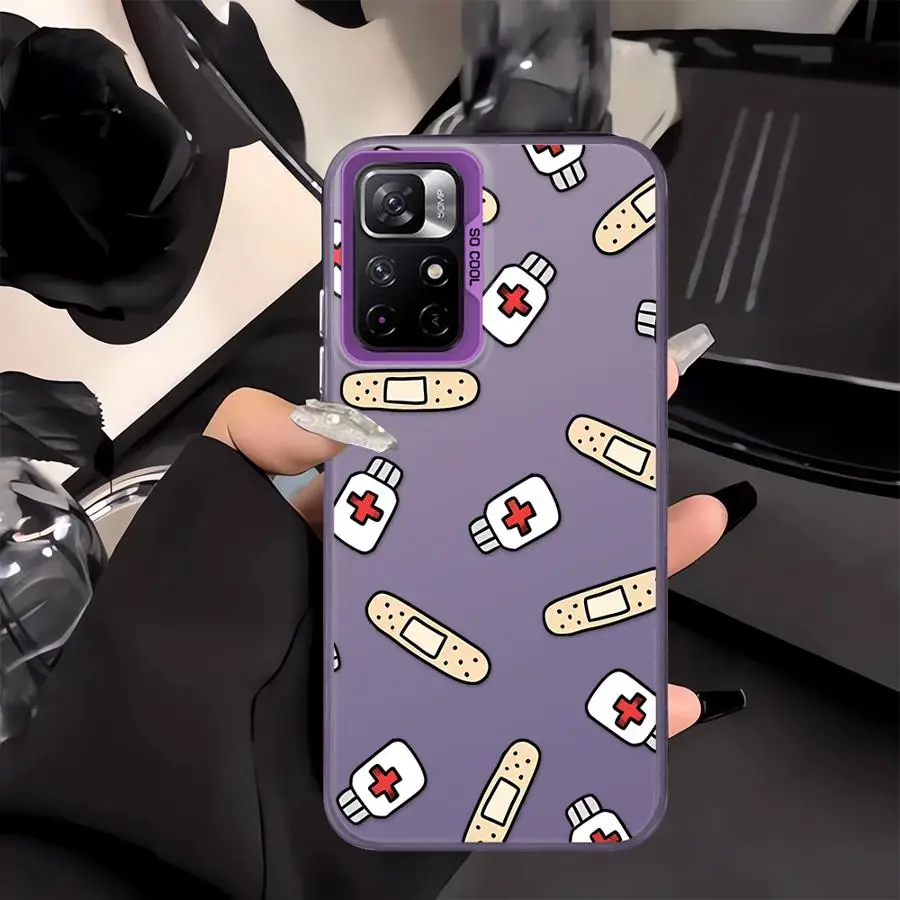 Case for Xiaomi Mi 11 Lite 13T 12T Pro Back Phone Cover Cool Nurse Medicine - imagen 2