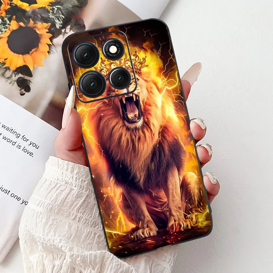 Para Motorola Moto G86 Power 5G funda nueva moda flor bambú gato dibujos animados suave funda trasera de silicona para Moto G86 Power 2025 Coque - imagen 4