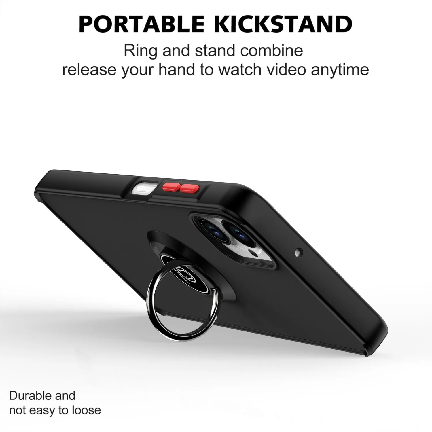 Funda translúcida con soporte de anillo para Samsung Galaxy, carcasa protectora trasera ultrafina, A06, A05, A05s, A04, A04s - imagen 5