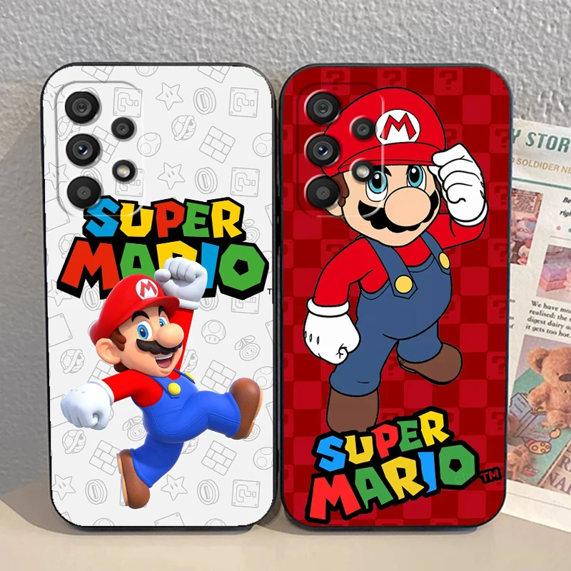 Funda trasera negra para teléfono móvil, carcasa para canjear m-mario Brave Game para Samsung A53, A52, A33, A32, A51, A71, A21S, A13, A73, A55, A22, A23, A35, A72, A54, A12, 5G - imagen 3