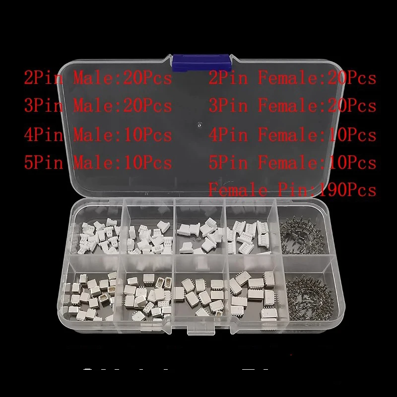Kit de Conectores JST Macho y Hembra para Engarzar Cables - imagen 2