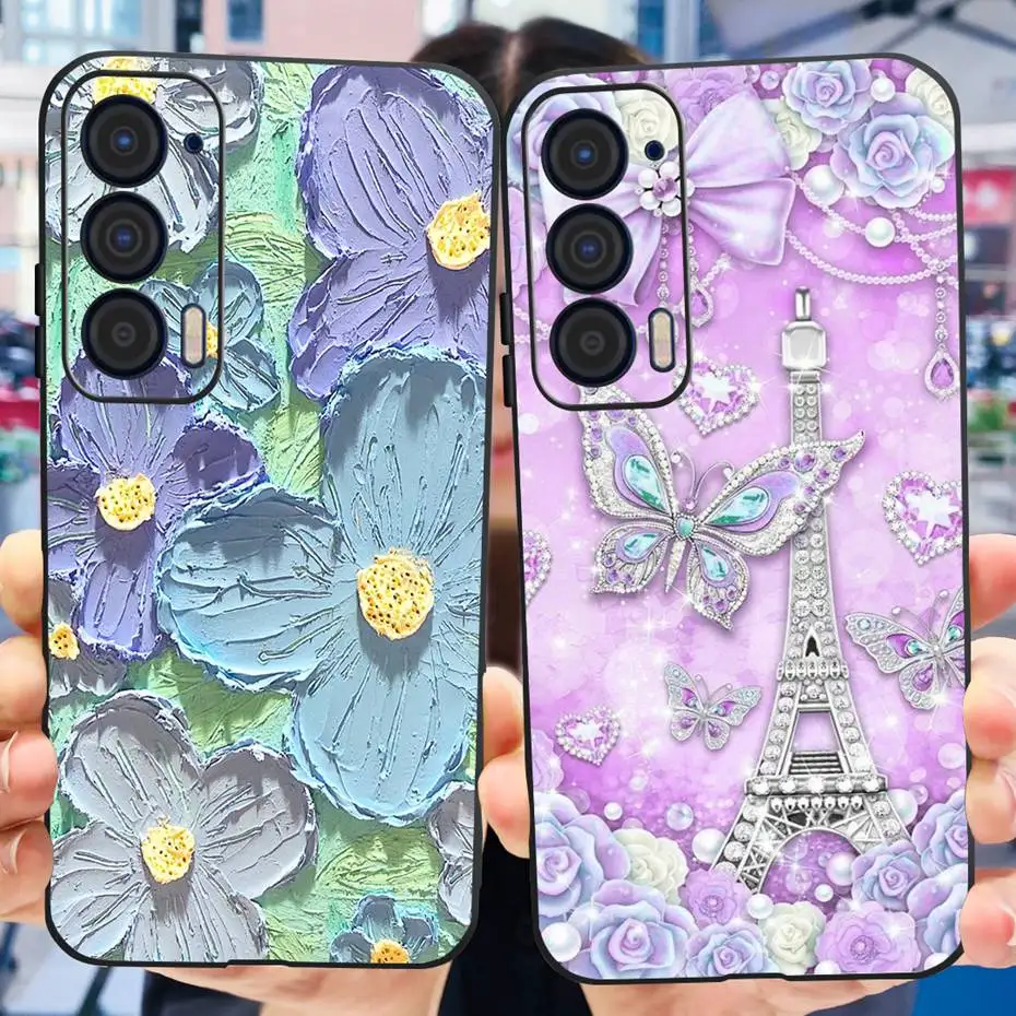 Funda de teléfono de moda para Motorola Edge (2021) XT2141, funda trasera de silicona suave TPU para Motorola Edge 5G UW 2021, parachoques a prueba de golpes