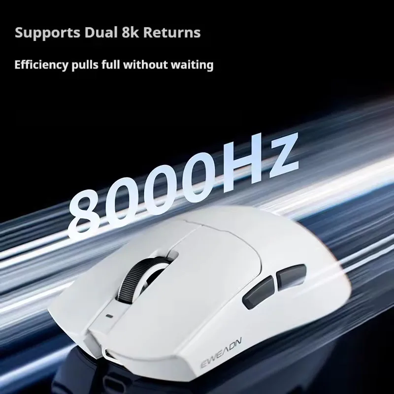 EWEADN S9 Pro/S9 Ultra inalámbrico de doble modelo PAW3395/PAW3950 accesorios ergonómicos ligeros para Pc 8K e-sports Gamer Mouse regalo - imagen 4