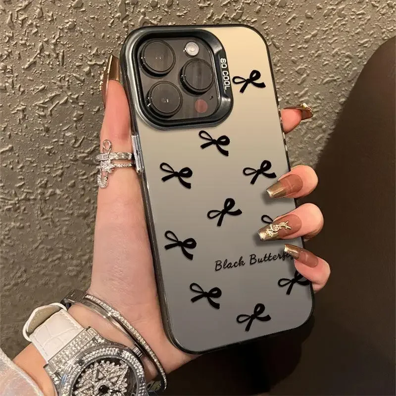 Para OPPO Reno 12F 11F 11 8 10 12 Pro 5G Reno 7 4G 5 6 Lite cubierta de teléfono con lazo rosa para OPPO A17 A18 A38 A58 A77 A57 A78 A98 5G - imagen 3