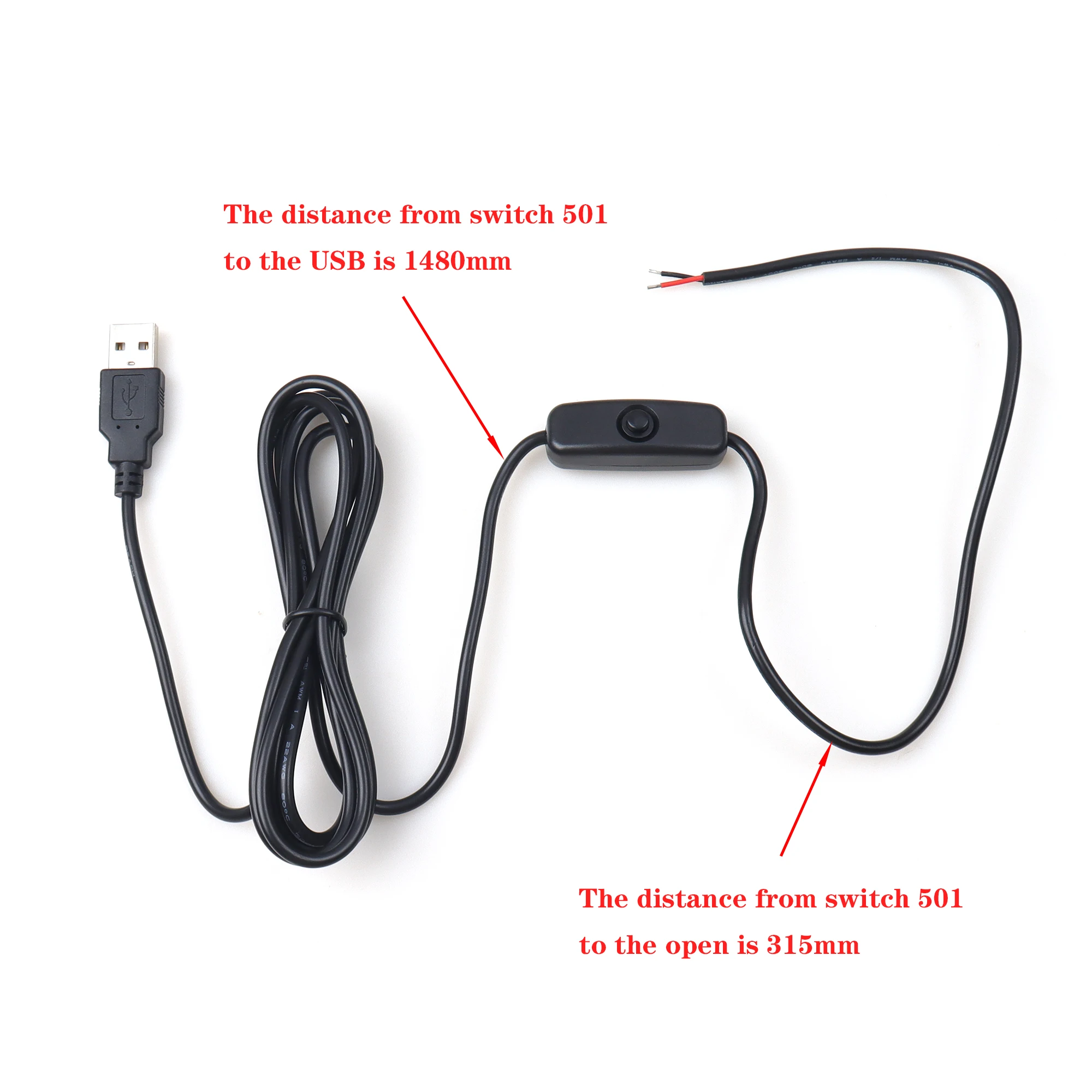 【LANO】nuevo USB 2.0 para abrir con cable de interruptor Micro 1,5 M cargador USB blanco con interruptor 501 Cable USB de encendido/apagado con interruptor - imagen 5