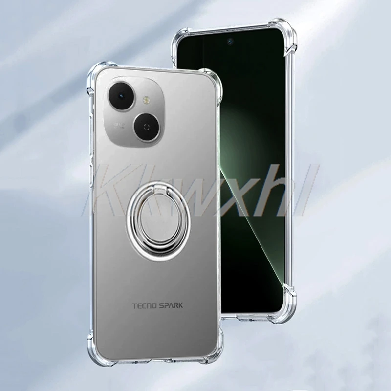 Para Tecno Spark 40 Pro Pro + 40C 4G Spark40 4G 40Pro 40Pro + soporte de anillo trasero funda de teléfono Original a prueba de golpes - imagen 3