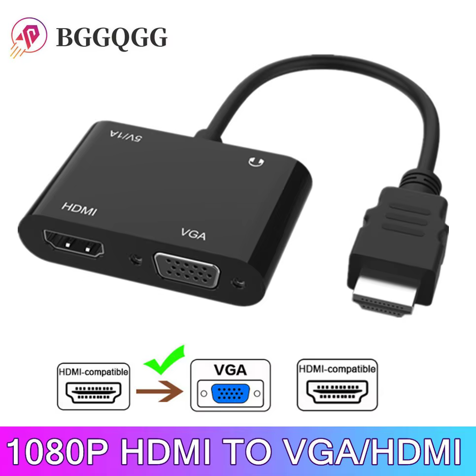 Adaptador VGA a HDMI para PC Monitor Proyector - imagen 2