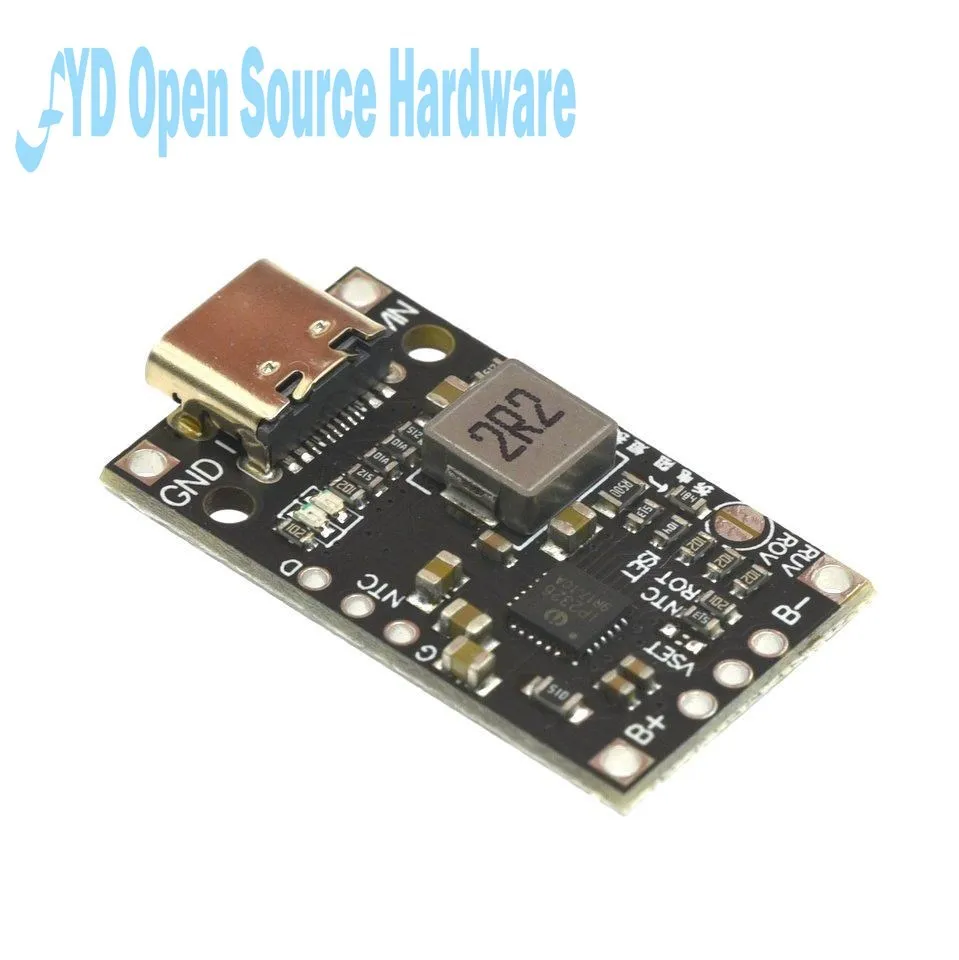 2S 3S tipo C USB BMS 15W 8,4 V 12,6 V 1.5A batería de litio Módulo de carga con soporte equilibrado carga rápida con indicador