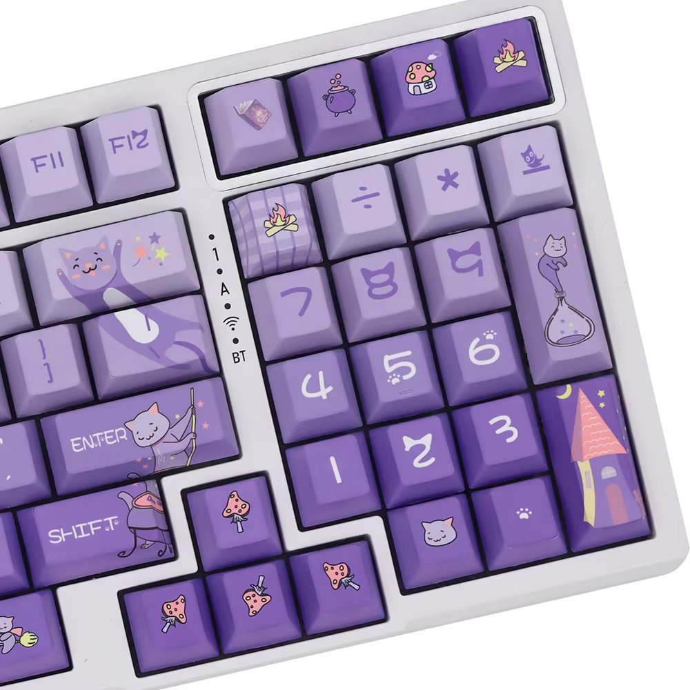 Set Teclas PBT Perfil Cherry – Gradiente Púrpura MX Switch - imagen 2