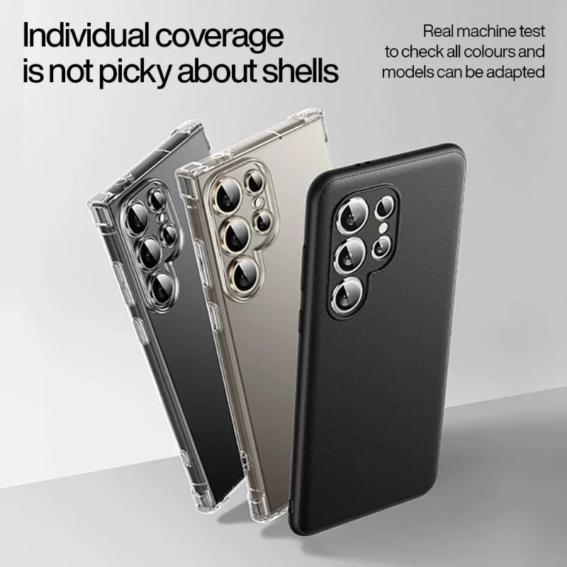 Película de lente de cámara para Samsung Galaxy S25 Ultra S24 S23 UItra Plus, Protector de lente antiarañazos de cobertura completa de vidrio templado - imagen 2