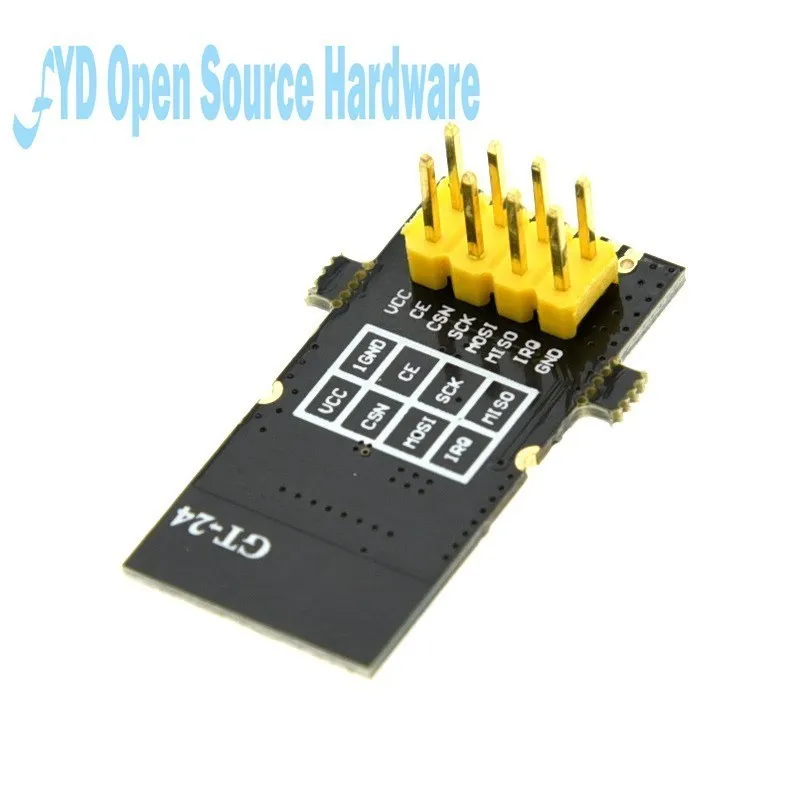 GT-24 2,4G SMD NRF24L01 1100 metros de larga distancia NRF24L01 + PA + LNA SMD módulos inalámbricos 1100 metros 2,4G antena - imagen 5