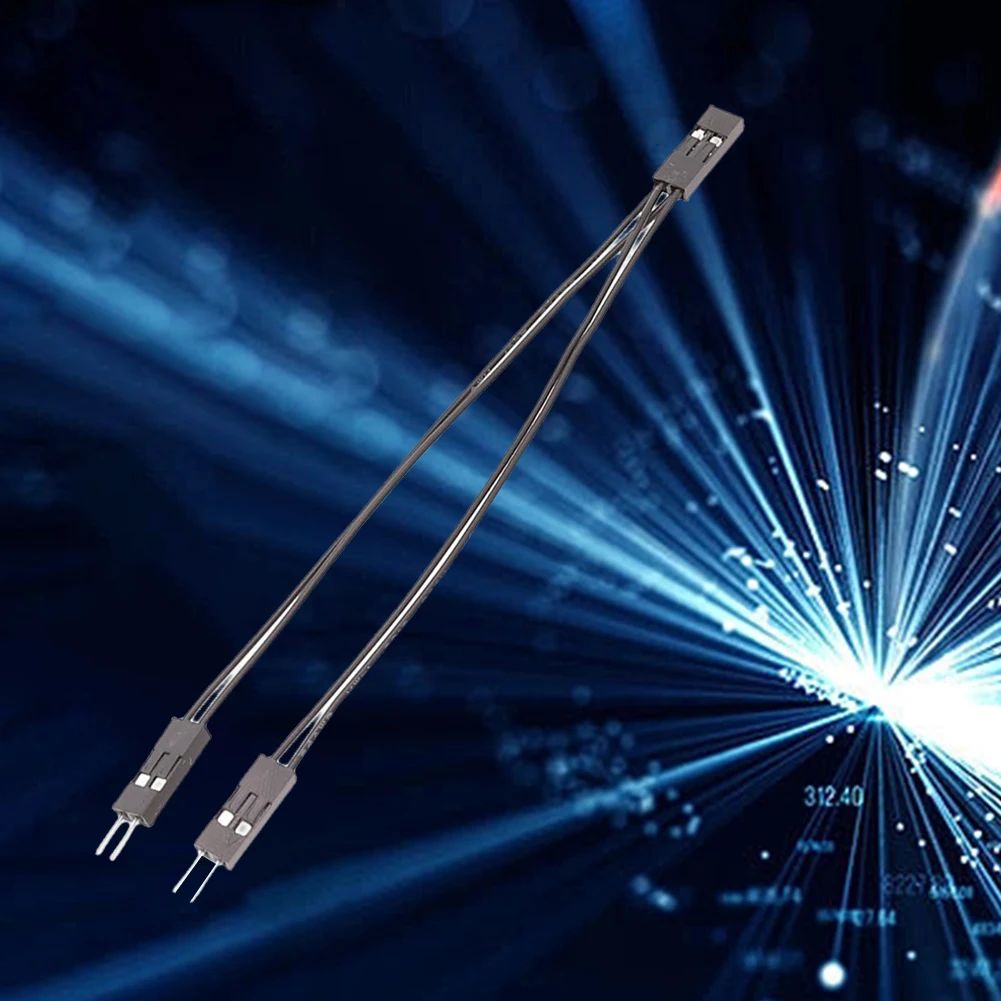 Interruptor de placa base de 10cm, Cable adaptador doble 1 hembra a 2 macho, divisor de puente, SW/reinicio SW/ HDD LED/Power LED de 1 a 2 - imagen 3