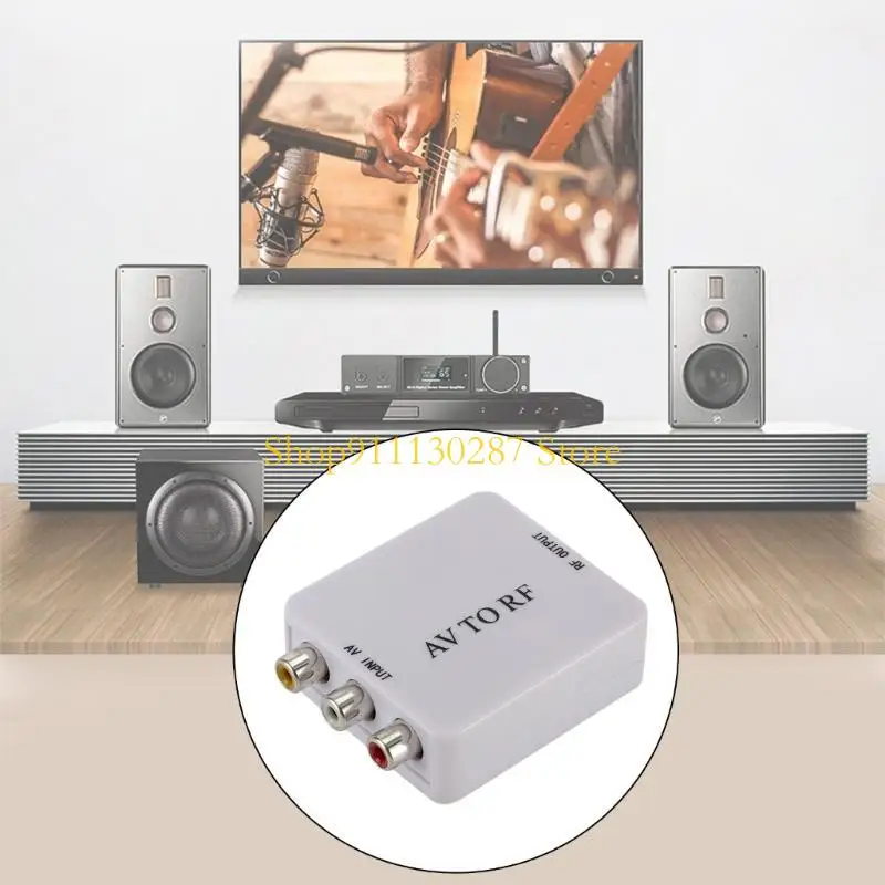 J1HC AV a RF Video Converter RF a RCA CVSB Soporte adaptador video multifuncional - imagen 4
