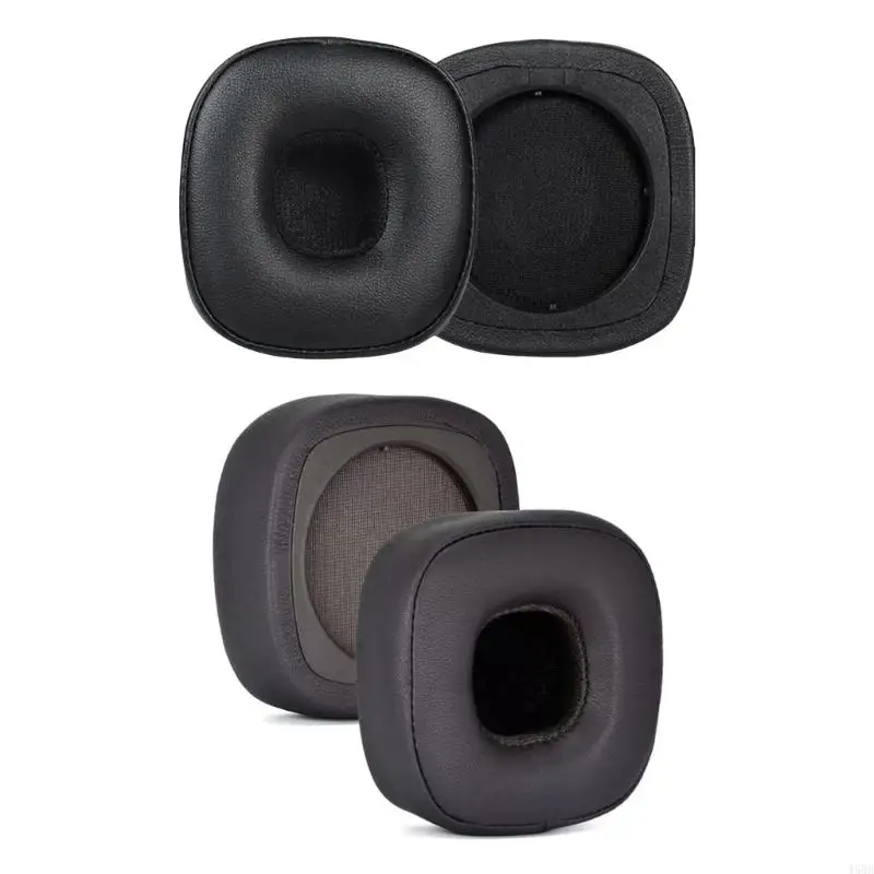 Almohadillas de cuero para auriculares MARSHALL MAJOR 5 Major V, almohadilla de espuma para auriculares, fundas de esponja, 2 uds. - imagen 3