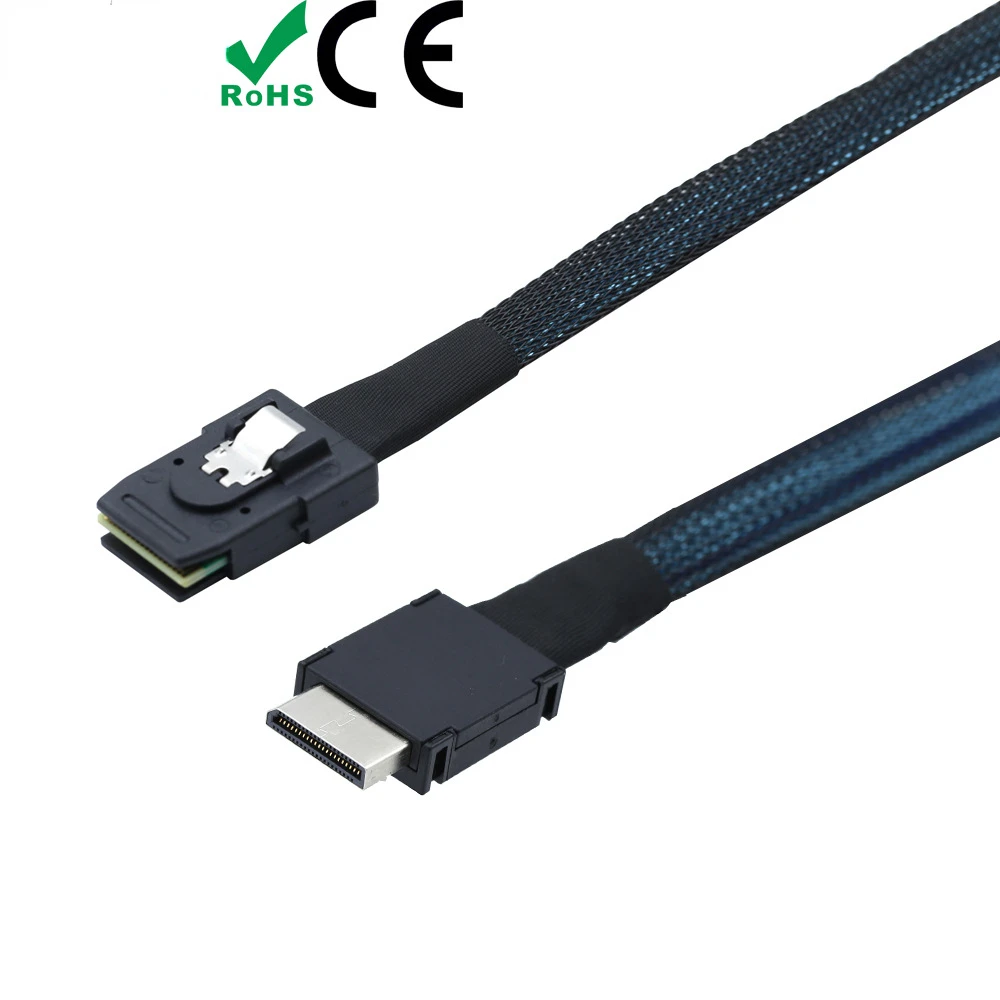 0,5/1M PCIE Oculink SFF 8611 4I a MINI SAS SFF-8087 para cable de conversión interna de servidor - imagen 5