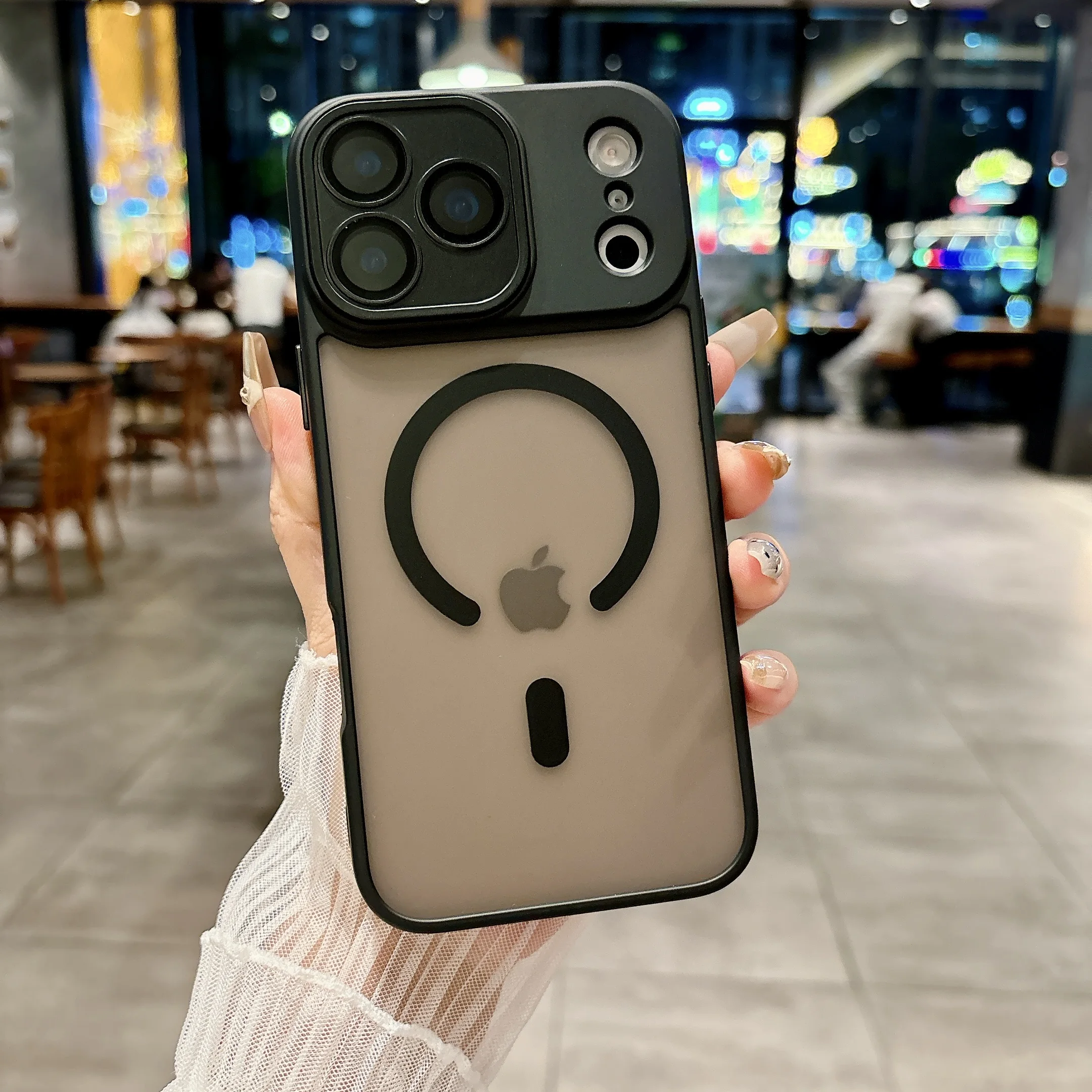 Funda para Magsafe, carga inalámbrica magnética, dura, mate, cubierta protectora de lente de cámara integrada para Apple iPhone 17 Pro Max Air - imagen 5