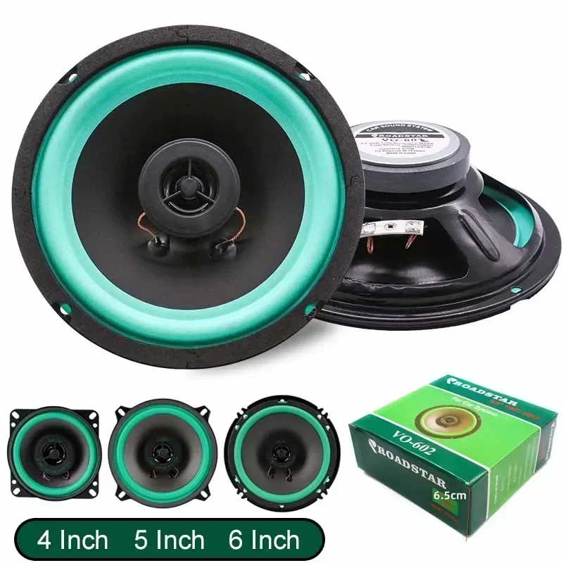 Altavoces coaxiales para coche, Audio Universal HiFi para automóvil de 4/5/6,5 pulgadas, Subwoofer de frecuencia de rango completo, sonido estéreo mejorado para coche - imagen 2