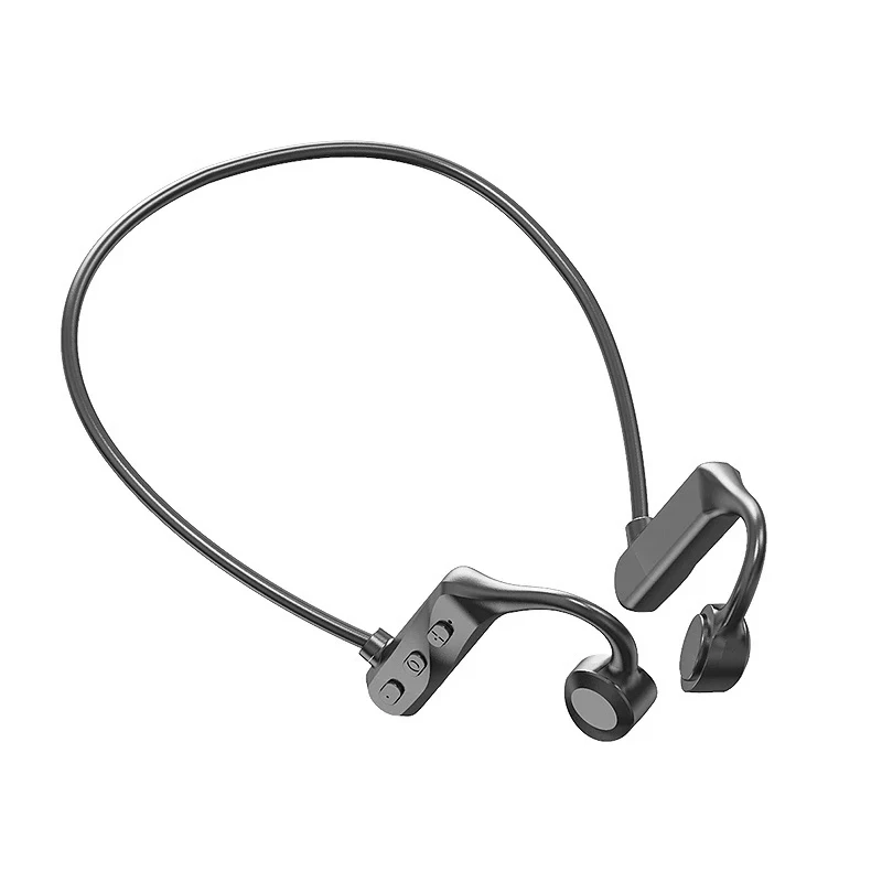Auriculares Bluetooth de conducción ósea, auriculares deportivos, auriculares inalámbricos impermeables con micrófono, gancho para la oreja, auriculares estéreo HIFI de graves TWS