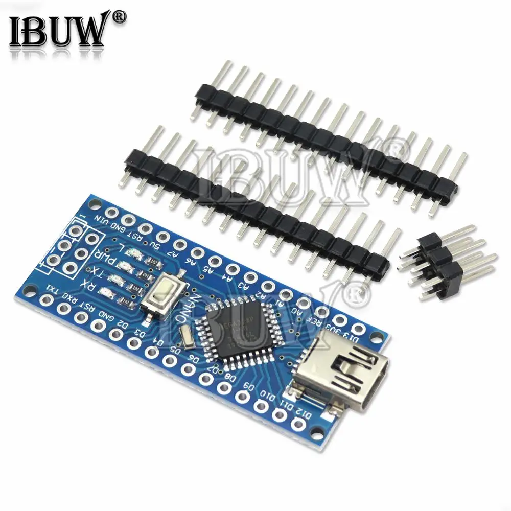 Mini USB Nano 3,0 con controlador compatible con cargador de arranque para arduino CH340 controlador USB Nano v3.0 ATMEGA328P placa de expansión - imagen 3