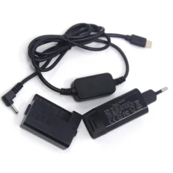 Batería simulada DR-E10/LP-E10 con cargador USB-C 18 W para Canon EOS