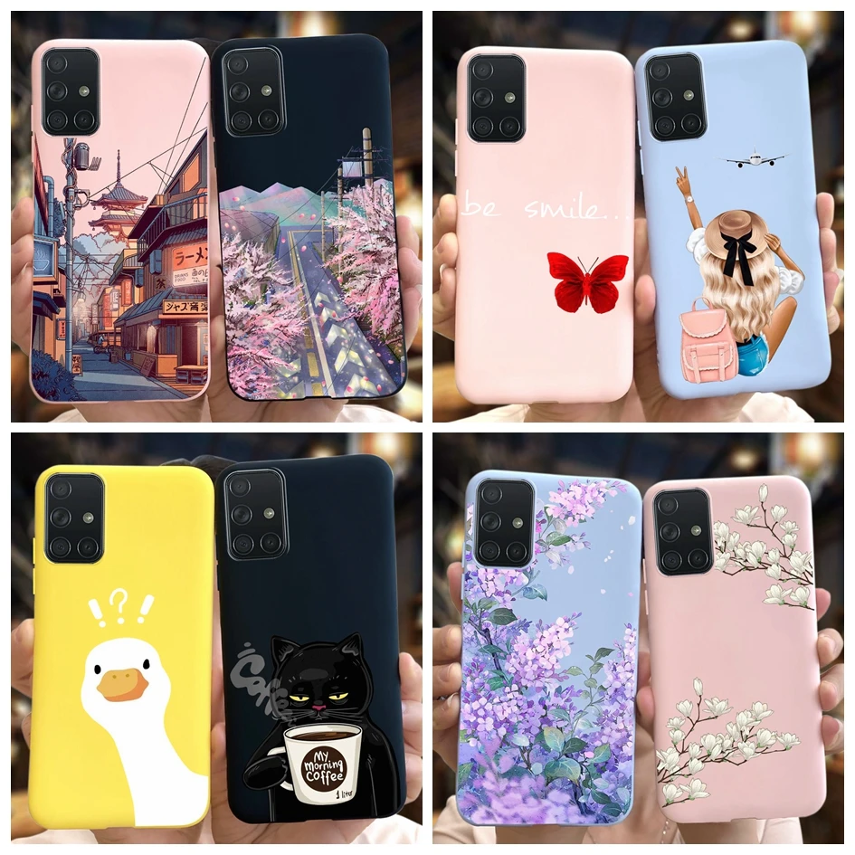 Para Funda Samsung Galaxy M31S Funda de teléfono Popular flor delgada a prueba de golpes Funda suave de silicona para Samsung M31s SM-M317F M 31s Capa