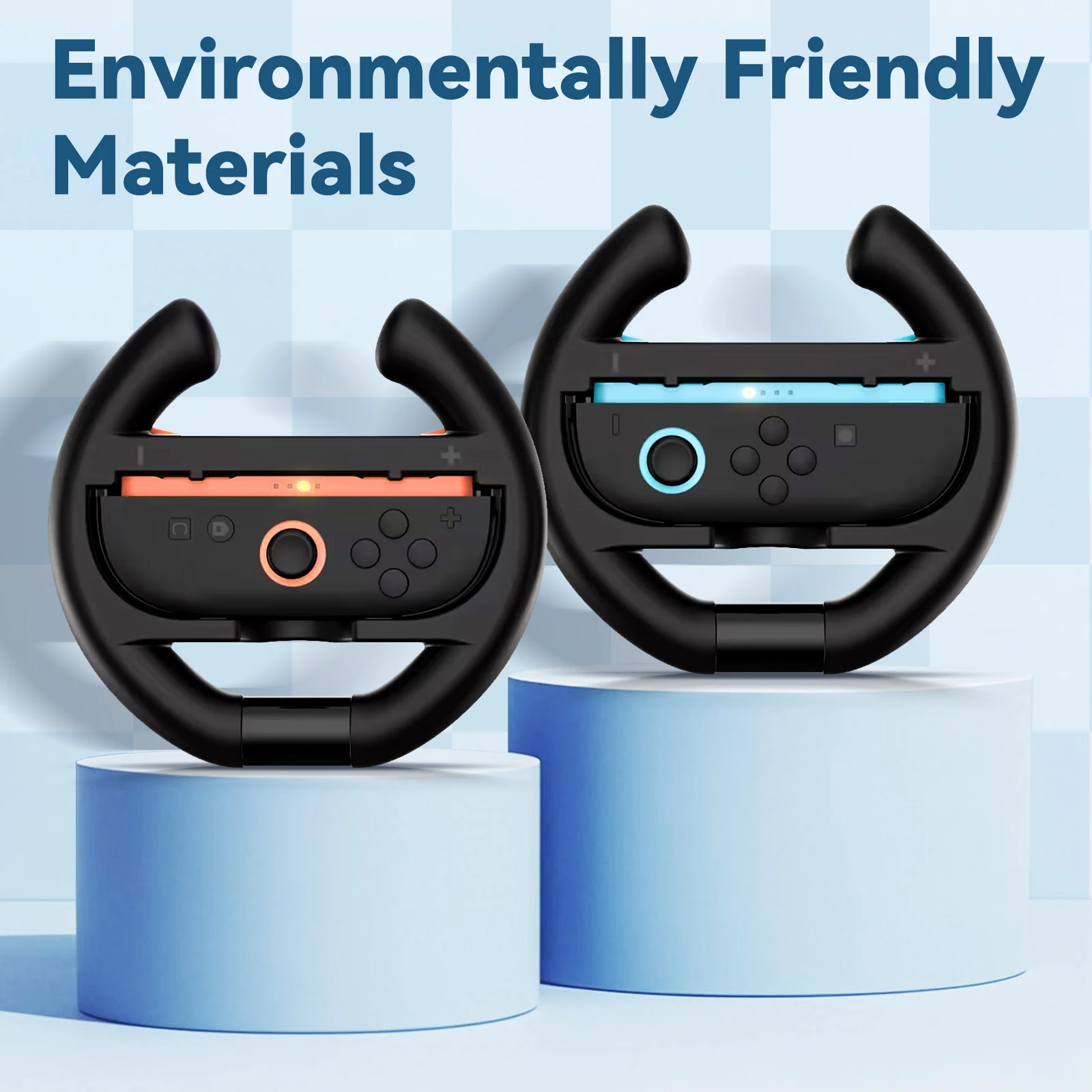 Para Switch 2 mango izquierdo y derecho soporte de volante accesorios universales de rueda para Switch 2 controlador Joy-PAD negro - imagen 5