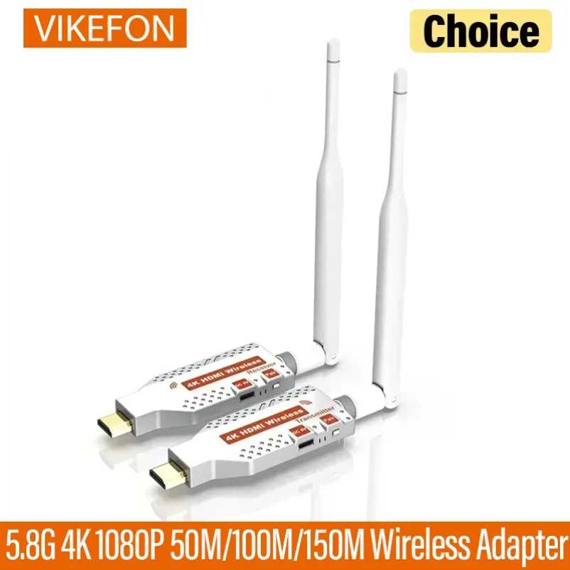 Transmisor de vídeo de transmisión inalámbrica 4K 100M, Compatible con HDMI y extensor de receptor, Cable adaptador de pantalla, espejo de pantalla