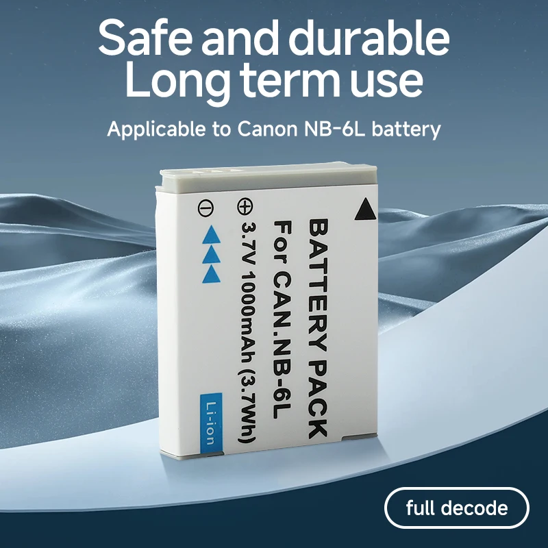 Batería recargable de NB-6L para cámaras Canon Powershot Compatible con cámaras D10 S95 S120 SX240 SX270 SX510 HS ELPH 500 - imagen 3