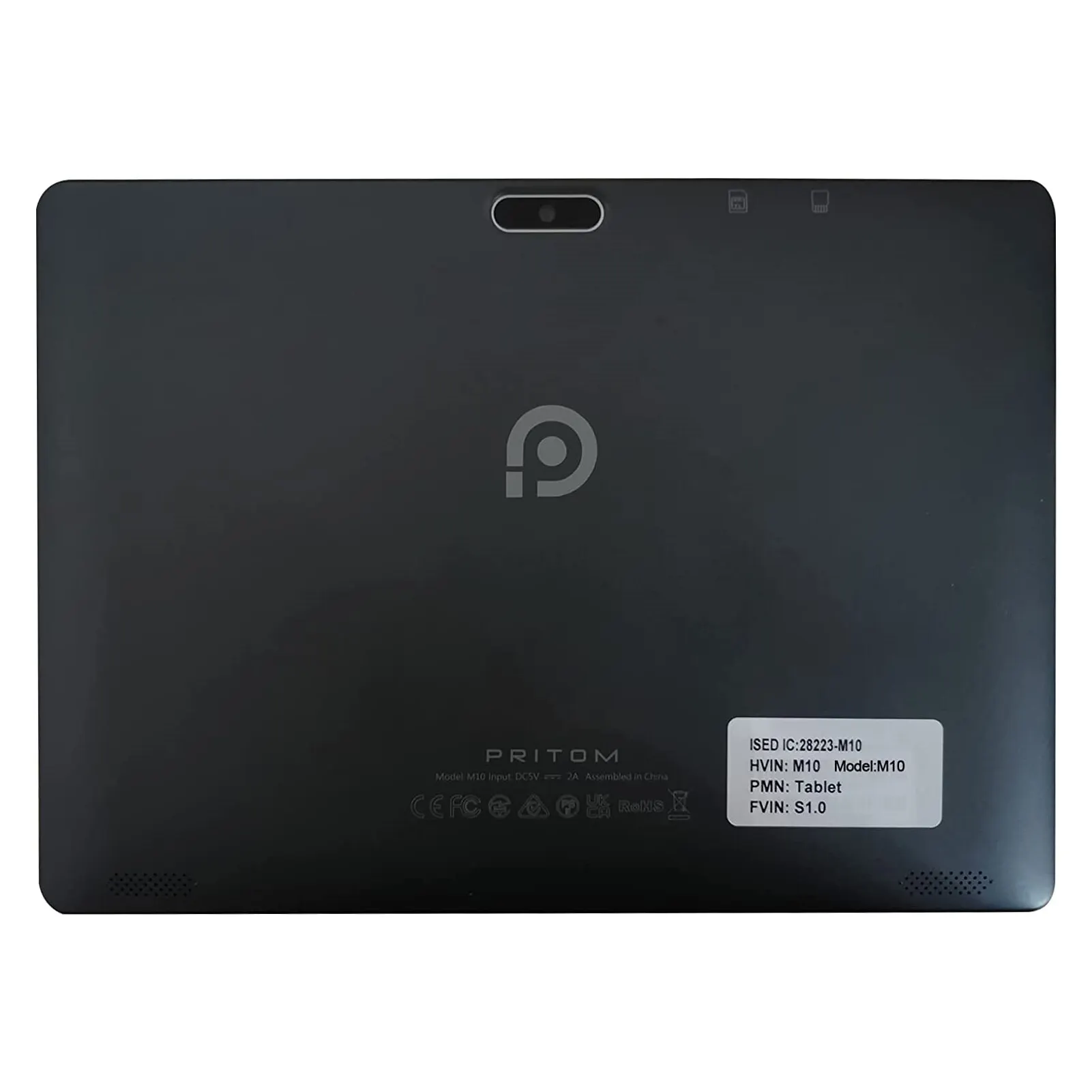 PRITOM Android 10 Tablet 10,1 pulgadas 2GB RAM 64GB ROM procesador de cuatro núcleos HD pantalla IPS 8,0 MP cámara trasera WiFi - imagen 2