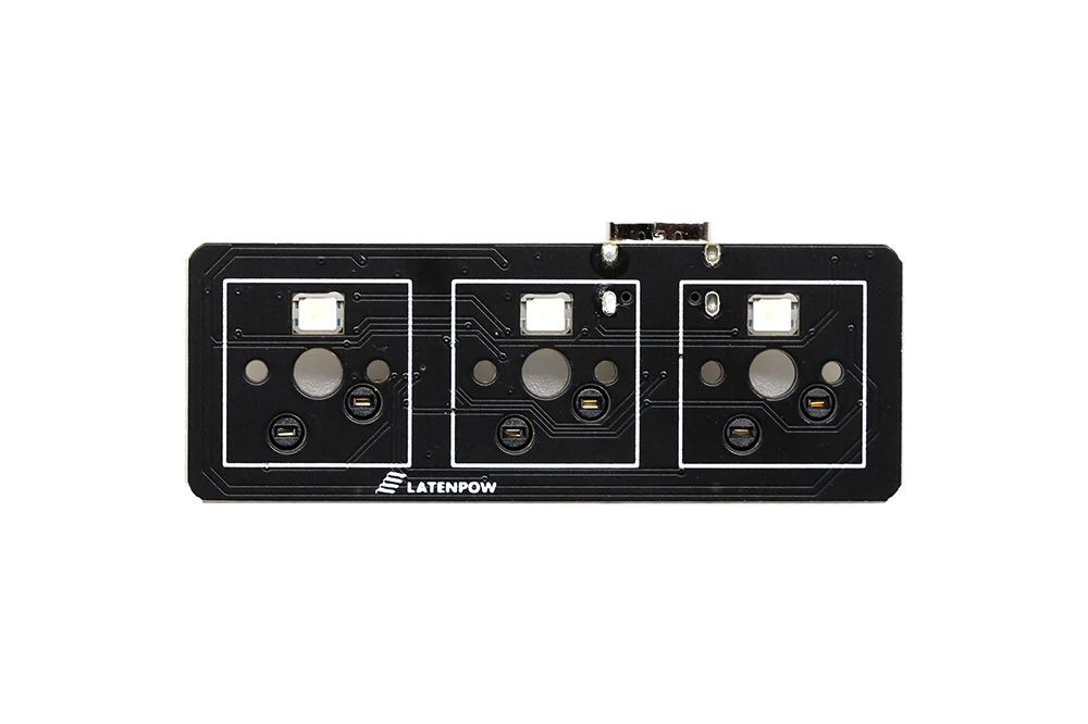 LATENPOW-Teclado mecánico intercambiable CSTC03 03 RGB 3%, PCB, programable vía VIAL, Macro Firmware, interruptor rgb, junta tipo c - imagen 2