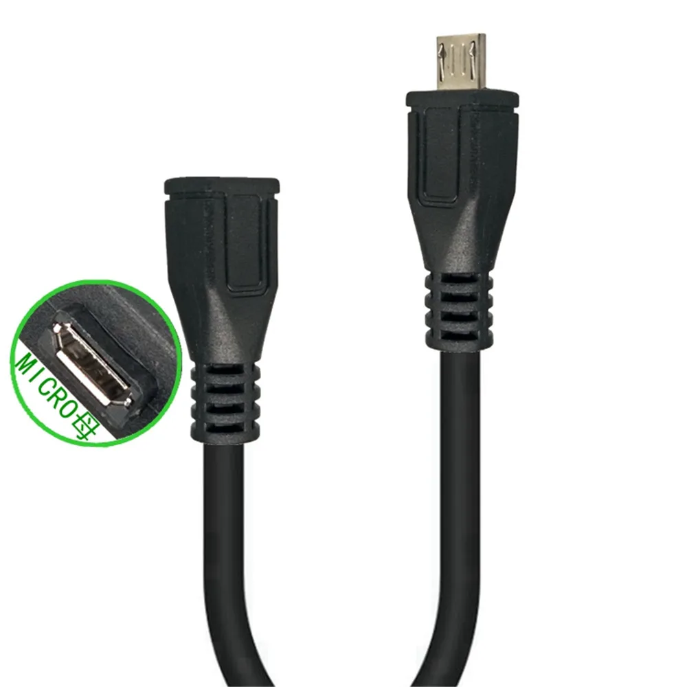 0,5 M 1M 5M alta calidad M/F para Micro USB 2,0 tipo B Cable macho a hembra extensor Cable de carga buena venta - imagen 3