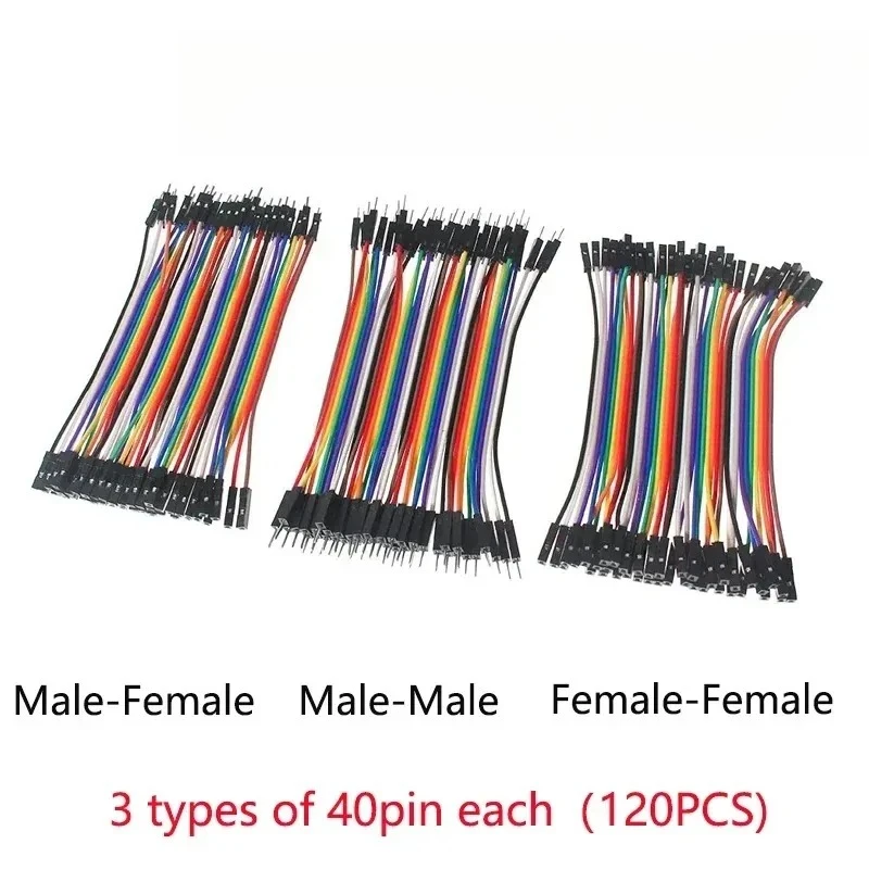 10cm/ 15cm/ 20cm 40Pin línea Dupont macho a macho hembra a macho hembra a hembra Cable de puente Cable Dupont para Arduino Kit DIY - imagen 2