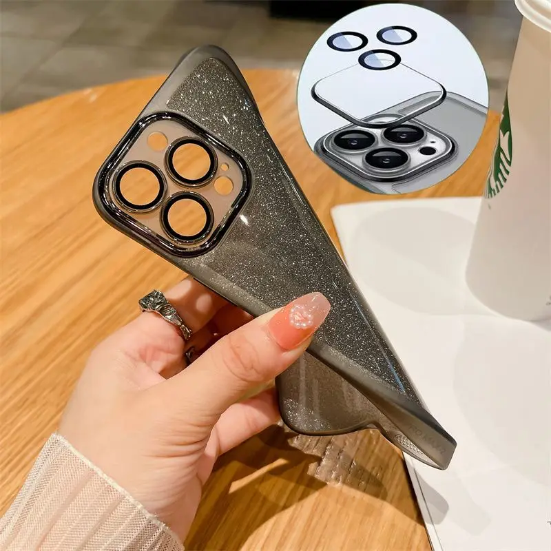 Para Infinix Hot 60 Pro Plus lente de cámara película protectora funda de teléfono para Infinix Hot 60i 50Pro + funda suave transparente de silicona brillante - imagen 5