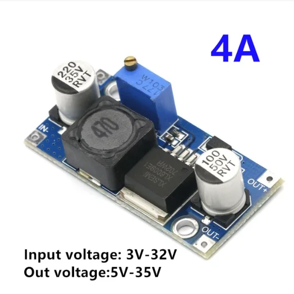 Módulo regulador de fuente de alimentación reductor, regulador de CC a CC, LM2596, XL6009, XL4015, 3A, 4A, 5A - imagen 4