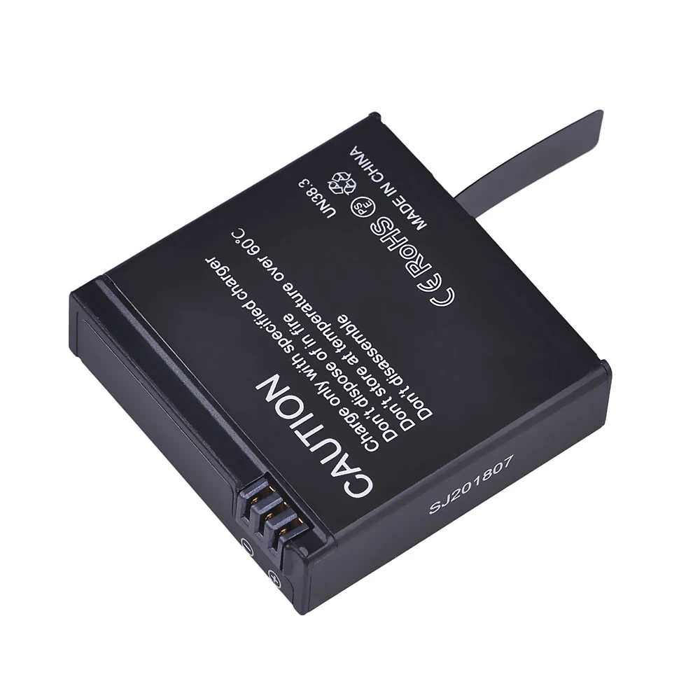 Baterías de iones de litio Tectra 3,8 V 1200mAh batería SJ8 y cargador USB para cámara de acción SJCAM SJ8 Pro, SJ8 Plus, SJ8 Air