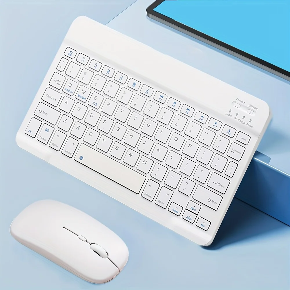 Teclado portátil ultrafino de 78 teclas, teclado recargable compatible con Bluetooth para Android, iOS, Windows, PC, iPad y tabletas - imagen 4