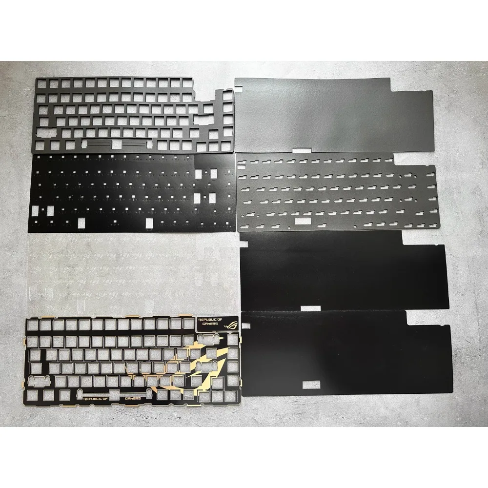 Accesorios para teclado mecánico ROG AZOTH Fr4/aleación de aluminio/placa de posición de fibra de carbono paquete de sonido accesorios para teclado personalizados - imagen 4