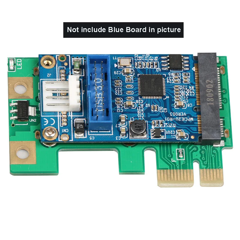 Adaptador de tarjeta de transferencia PCIE a Mini PCIE a USB 3,0, convertidor de tarjeta de expansión, adaptador de ordenador para accesorios de minería BTC