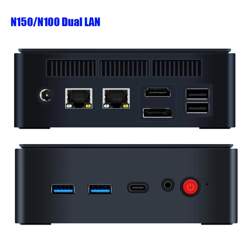 Intel Twin Lake N150 Pokect Mini PC HD DP Windows 11pro Dual LAN/1 * LAN tipo C DDR4 SO-DIMM Msata Micro ordenador Nuc - imagen 5