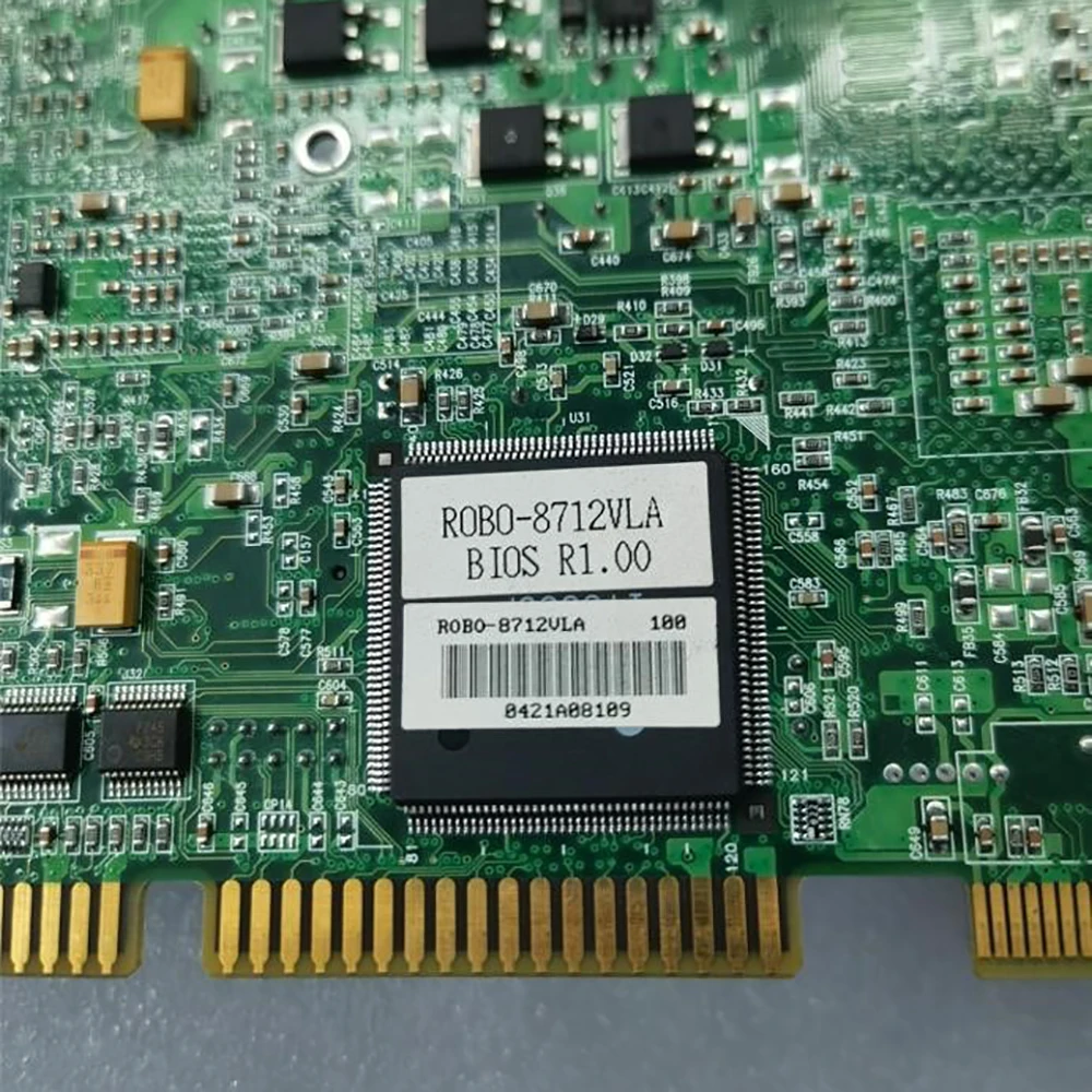 Placa base de control industrial ROBO-8712VLA BIOS R1.00 con memoria y ventilador placa base industrial